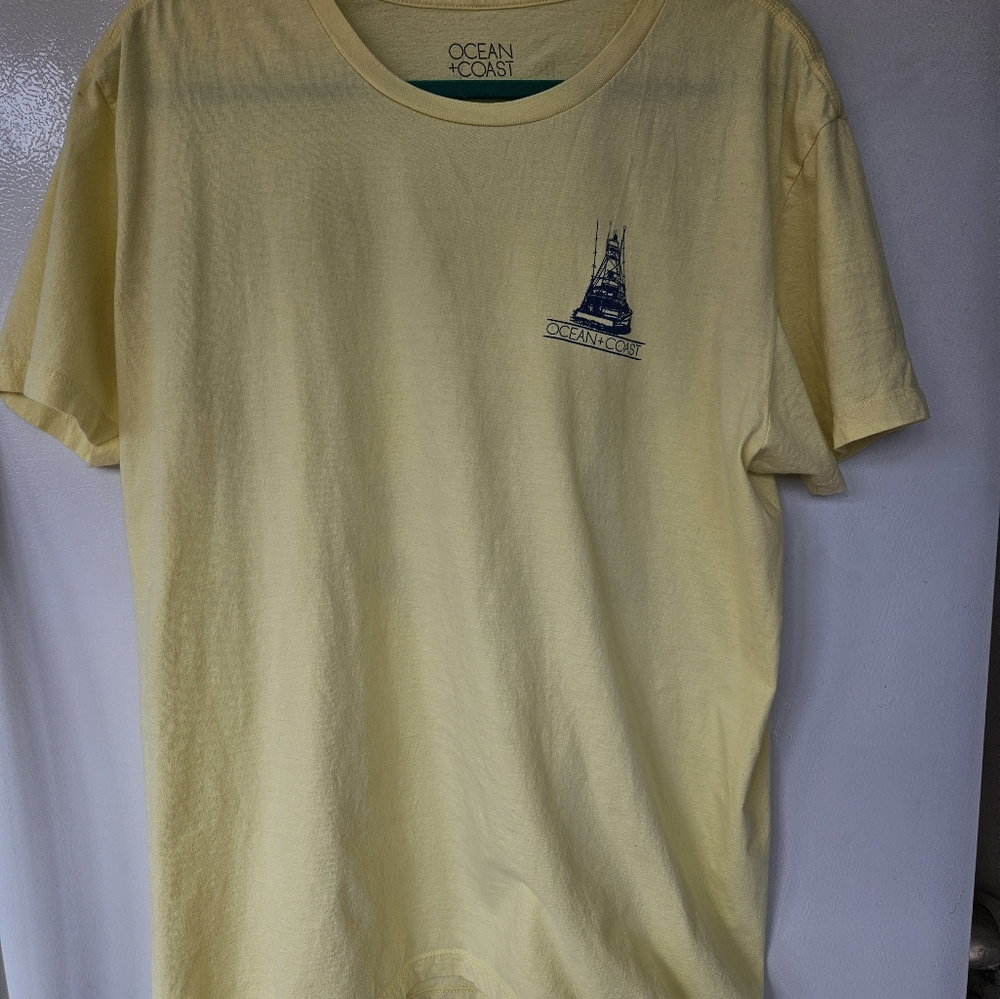 Ocean+Coast yellow tee. Size L